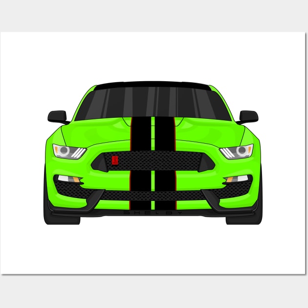 GT350R GRABBER LIME Wall Art by VENZ0LIC